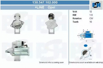 CV PSH 130547102000 -  Стартер